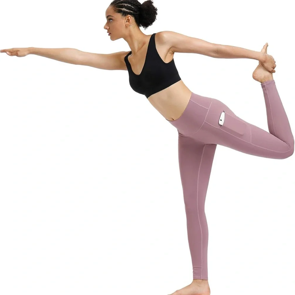 Stylish Women's Leggings in Navy and Mauve - Picture 7 of 8